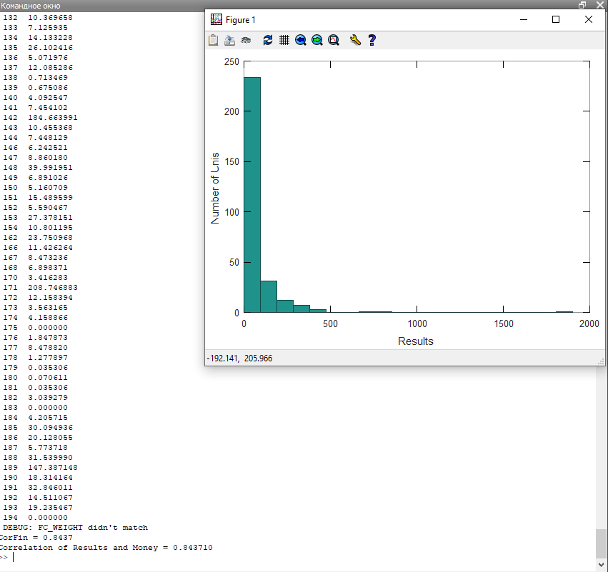 Скриншот вывода