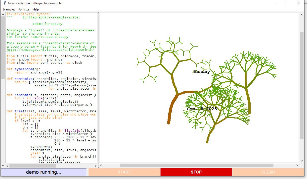Пример леса