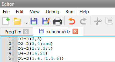Скриншот окна редактора