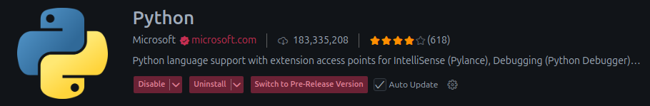 Расширение Python