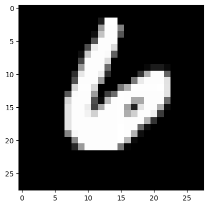 MNIST тестовое изображение - цифра 6