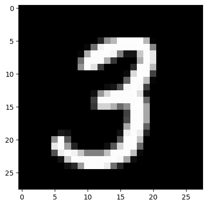 MNIST тестовое изображение - цифра 3