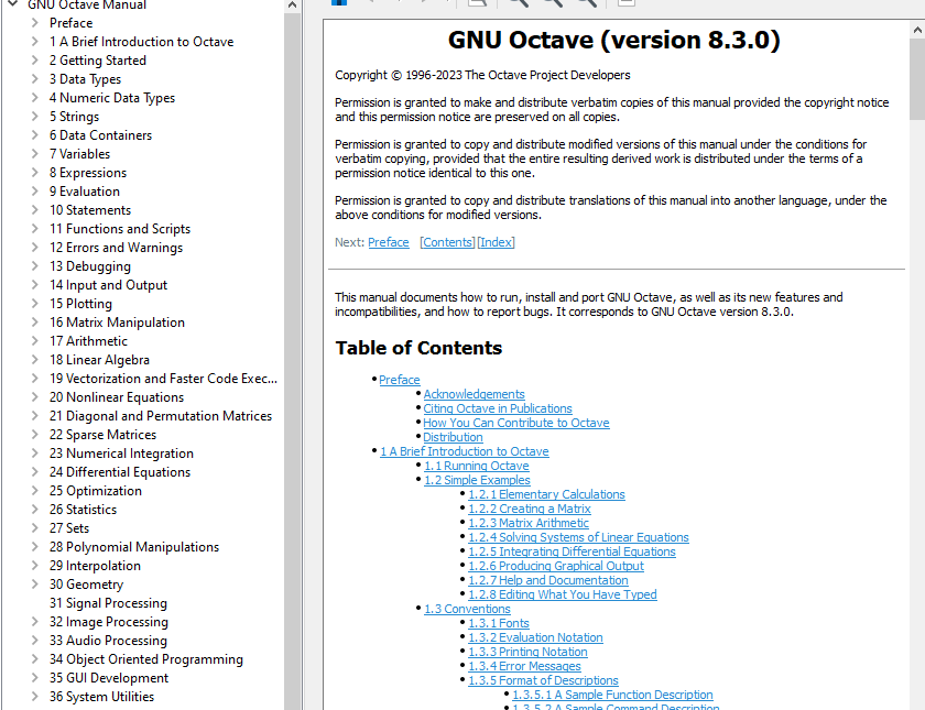 GNU Octave Manual