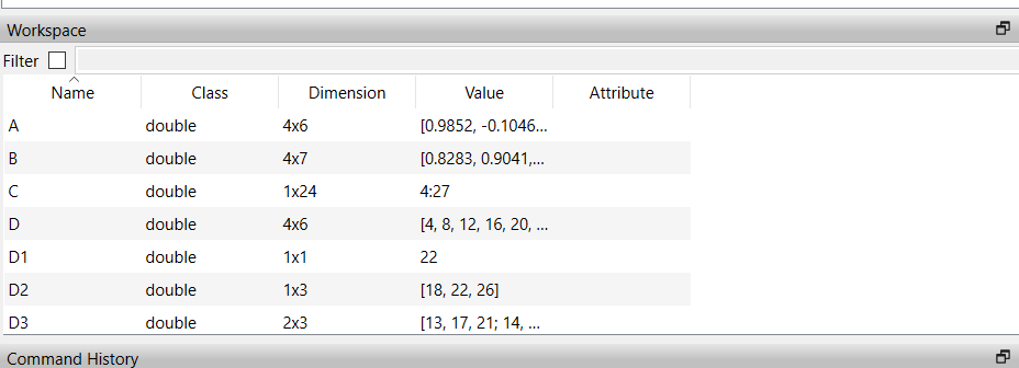 Скриншот области переменных